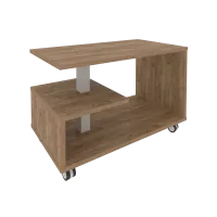 Стол журнальный на колесах First KSM-1 (дуб Табак)